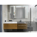 Cefito Bathroom Mirror Cabinet 1200x720mm White - Furniture > Bathroom