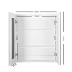 Cefito Bathroom Mirror Cabinet 600x720mm White - Home & Garden > Bathroom Accessories