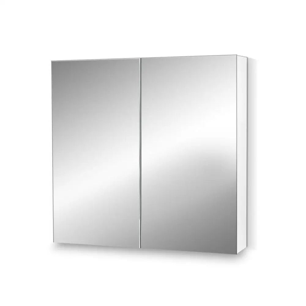 Cefito Bathroom Mirror Cabinet 750x720mm White - Furniture > Bathroom