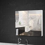 Cefito Bathroom Mirror Cabinet 750x720mm White - Furniture > Bathroom