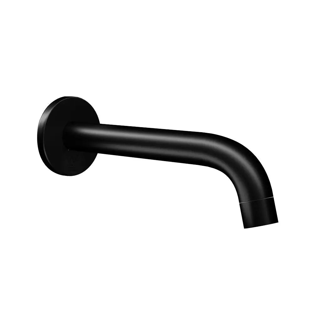 Cefito Bathroom Mixer Spout Wall Bath Tap Round Shower Bathtub Black - Home & Garden > Bathroom Accessories > Shower