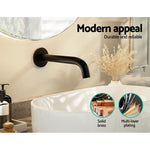 Cefito Bathroom Mixer Spout Wall Bath Tap Round Shower Bathtub Black - Home & Garden > Bathroom Accessories > Shower