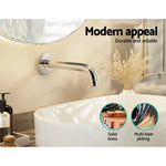 Cefito Bathroom Mixer Spout Wall Bath Tap Round Shower Bathtub Chrome - Home & Garden > Bathroom Accessories > Shower