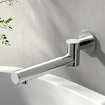 Cefito Bathroom Mixer Spout Wall Bath Tap Round Swivel Bathtub Chrome - Furniture > Bathroom > Tap & Sink Accessories