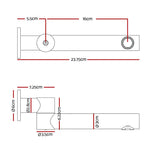 Cefito Bathroom Mixer Spout Wall Bath Tap Round Swivel Bathtub Chrome - Furniture > Bathroom > Tap & Sink Accessories