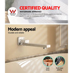 Cefito Bathroom Mixer Spout Wall Bath Tap Square Swivel Bathtub Chrome - Furniture > Bathroom > Tap & Sink Accessories