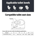 Cefito Electric Bidet Toilet Seat Cover Auto Smart Water Wash Dry Panel Control - Furniture > Bathroom > Bidets