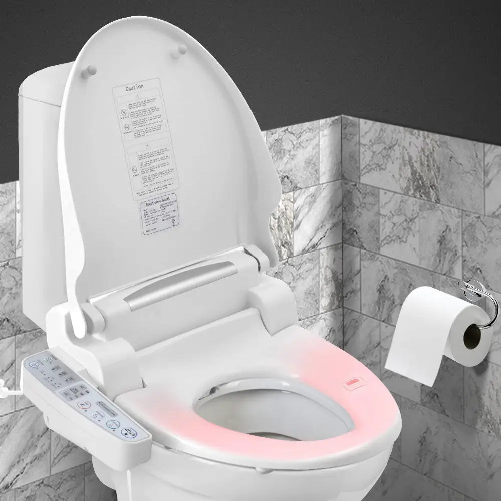 Cefito Electric Bidet Toilet Seat Cover Auto Smart Water Wash Dry Panel Control - Furniture > Bathroom > Bidets
