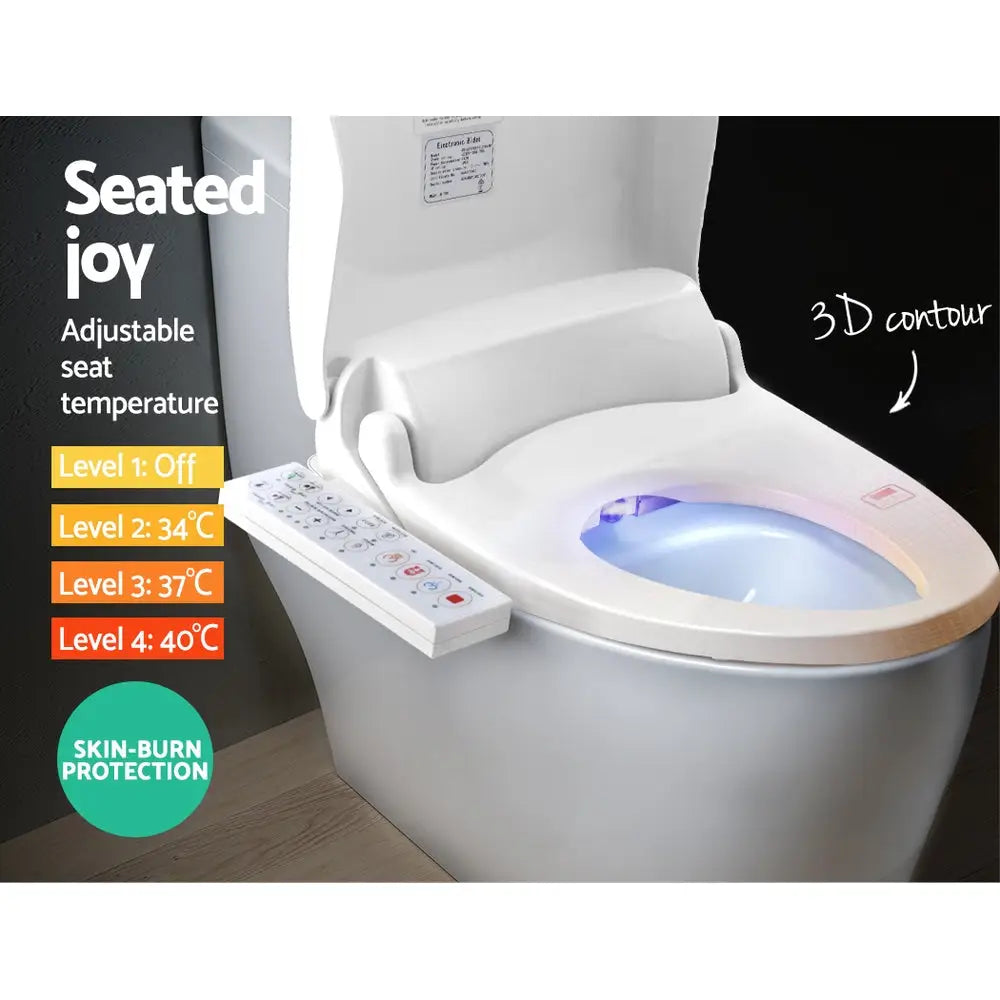 Cefito Electric Bidet Toilet Seat Cover Bathroom Spray Water Wash V Shape - Furniture > Bathroom > Bidets