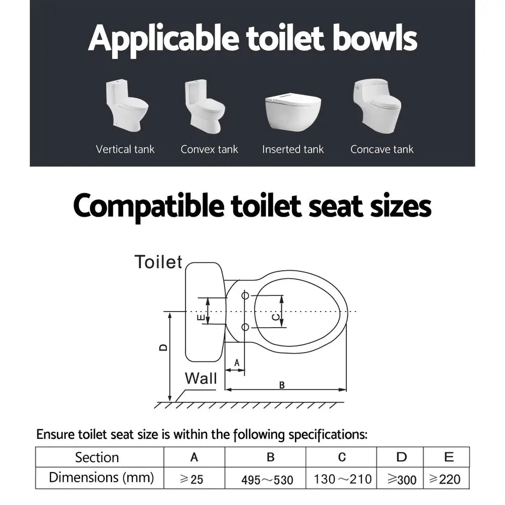 Cefito Electric Bidet Toilet Seat Cover Bathroom Spray Water Wash V Shape - Furniture > Bathroom > Bidets