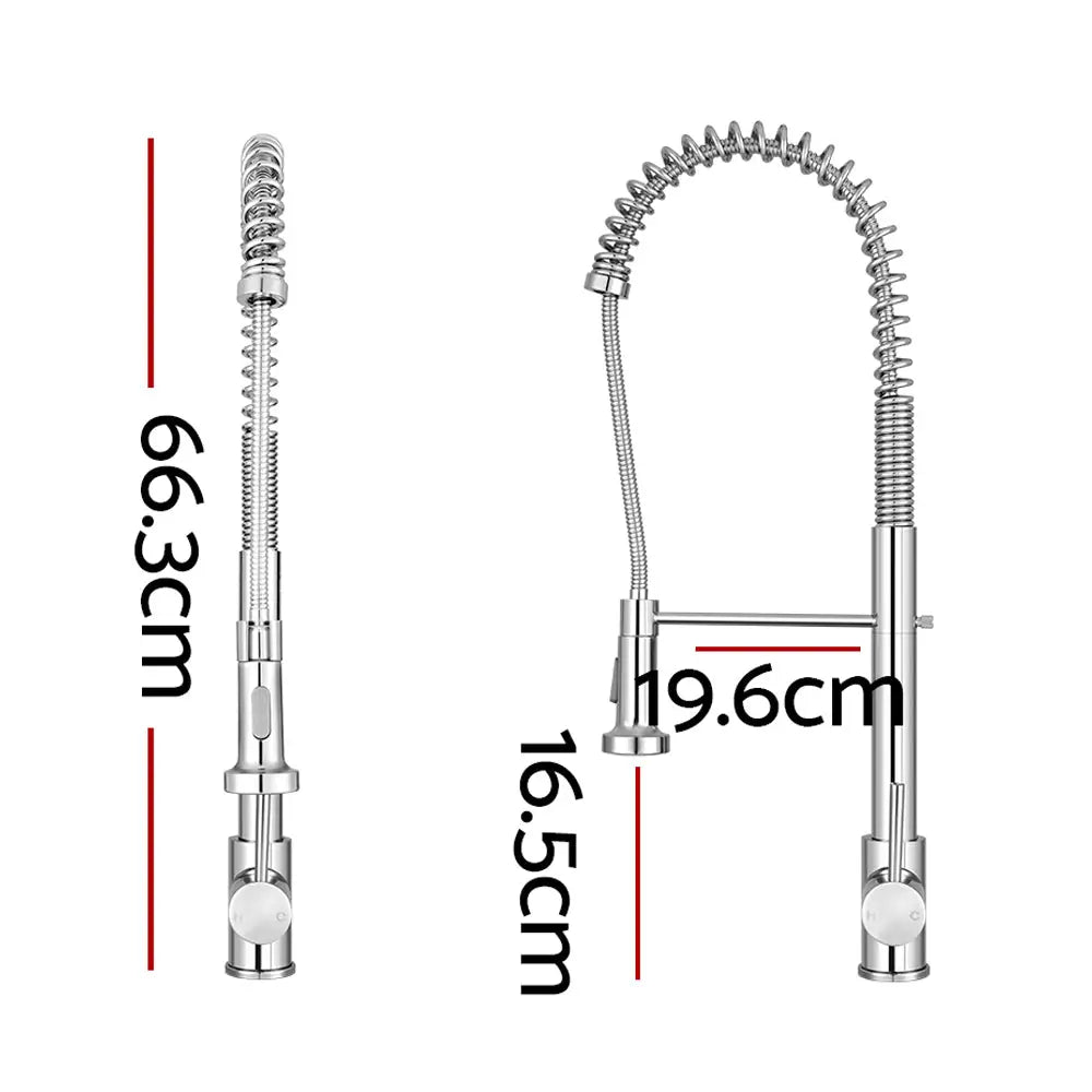 Cefito Kitchen Mixer Tap Pull Down 2 Modes Sink Faucet Basin Laundry Chrome - Furniture > Bathroom > Tap & Sink