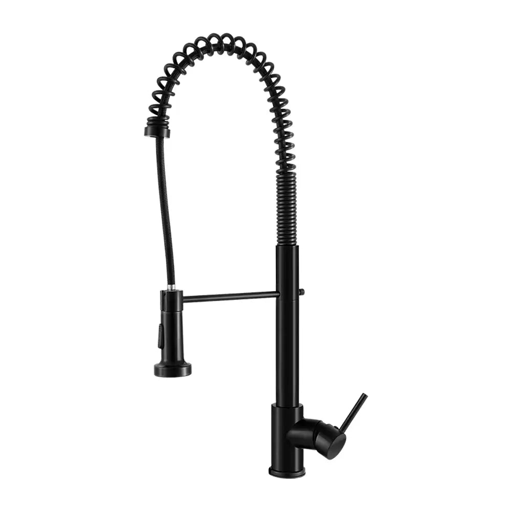 Cefito Kitchen Mixer Tap Pull Down 2 Modes Sink Faucet Basin Laundry Black - Furniture > Bathroom > Tap & Sink