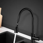 Cefito Kitchen Mixer Tap Pull Out 2 Mode Sink Faucet Basin Laundry Black - Furniture > Bathroom > Tap & Sink Accessories