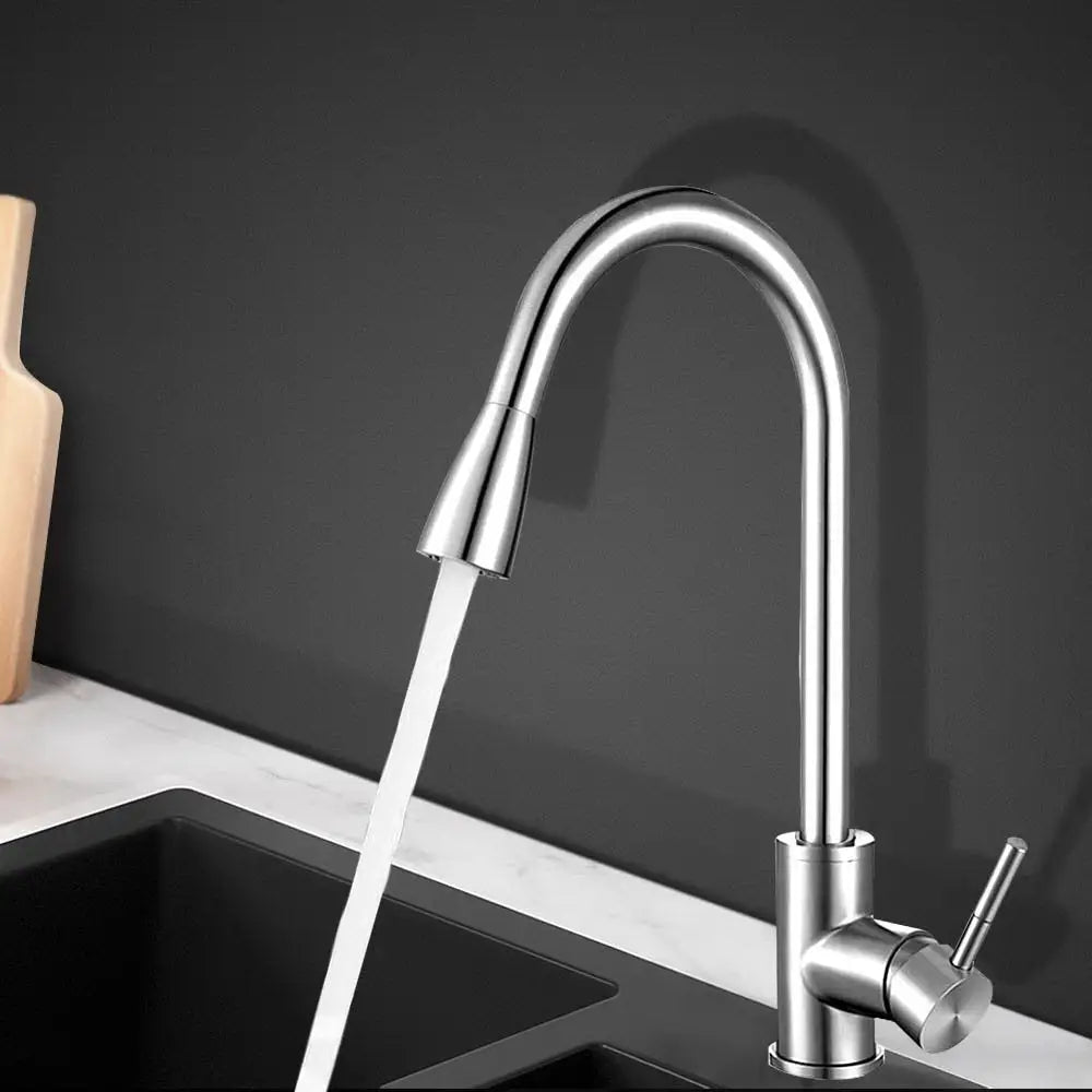 Cefito Kitchen Mixer Tap Pull Out 2 Mode Sink Faucet Basin Laundry Chrome - Furniture > Bathroom > Tap & Sink