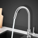 Cefito Kitchen Mixer Tap Mixer Round Sink Faucet Basin Laundry Chrome - Furniture > Bathroom > Tap & Sink Accessories