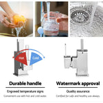 Cefito Kitchen Mixer Tap Mixer Square Sink Faucet Basin Laundry Chrome - Furniture > Bathroom > Tap & Sink Accessories