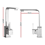 Cefito Kitchen Mixer Tap Mixer Square Sink Faucet Basin Laundry Chrome - Furniture > Bathroom > Tap & Sink Accessories