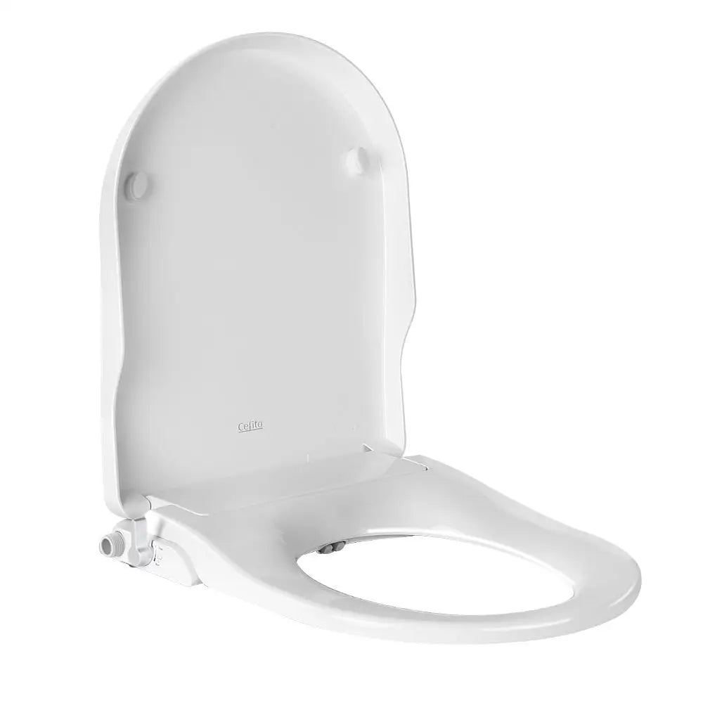 Cefito Non Electric Bidet Toilet Seat Cover Auto Smart Water Wash Dry - Home & Garden > Bathroom Accessories