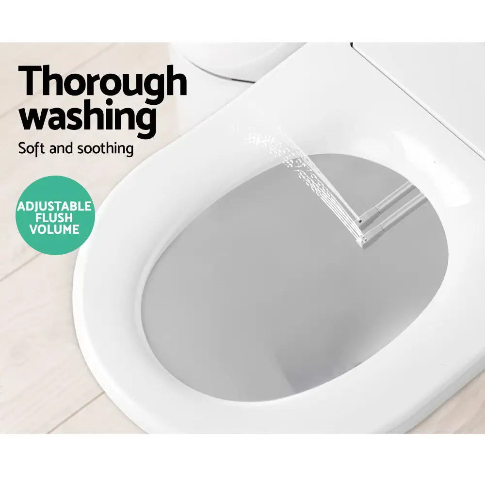 Cefito Non Electric Bidet Toilet Seat Cover Auto Smart Water Wash Dry - Home & Garden > Bathroom Accessories