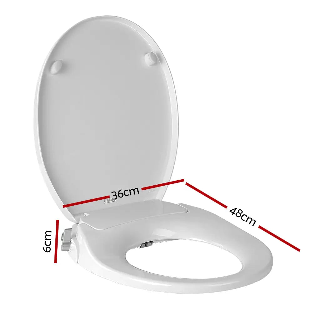 Cefito Non Electric Bidet Toilet Seat Cover Auto Water Spray Wash Knob Control - Home & Garden > Bathroom Accessories >