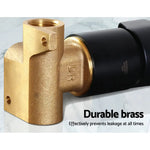 Cefito Shower Mixer Tap Wall Bath Taps Brass Hot Cold Basin Bathroom Black - Home & Garden > Bathroom Accessories >