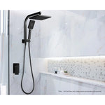 Cefito Shower Mixer Tap Wall Bath Taps Brass Hot Cold Basin Bathroom Black - Home & Garden > Bathroom Accessories >