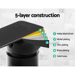 Cefito Shower Mixer Tap Wall Bath Taps Brass Hot Cold Basin Bathroom Black - Home & Garden > Bathroom Accessories >