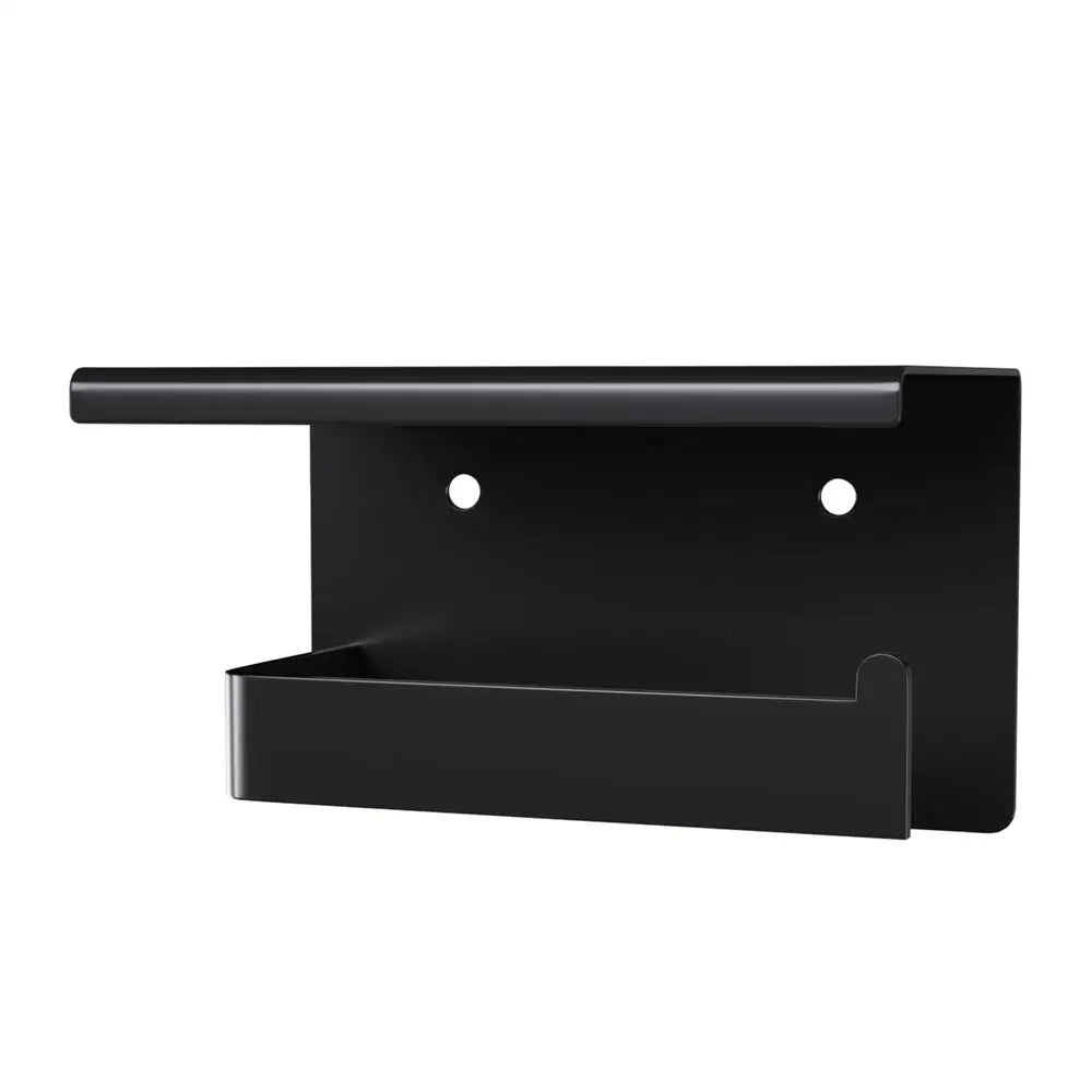 Cefito Toilet Paper Roll Holder w/ Storage Shelf - Home & Garden > Bathroom Accessories > Toilet Paper Holders