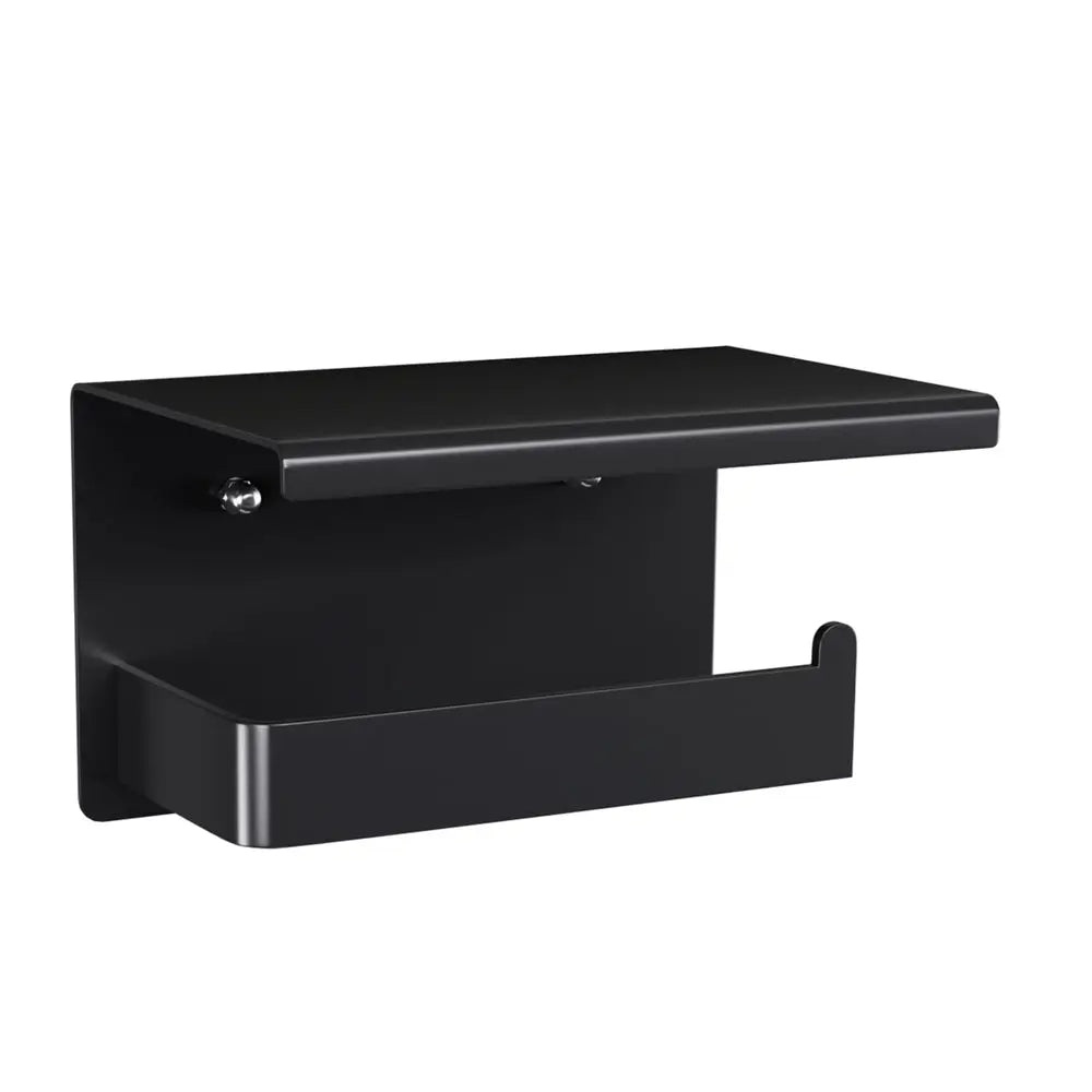 Cefito Toilet Paper Roll Holder w/ Storage Shelf - Home & Garden > Bathroom Accessories > Toilet Paper Holders