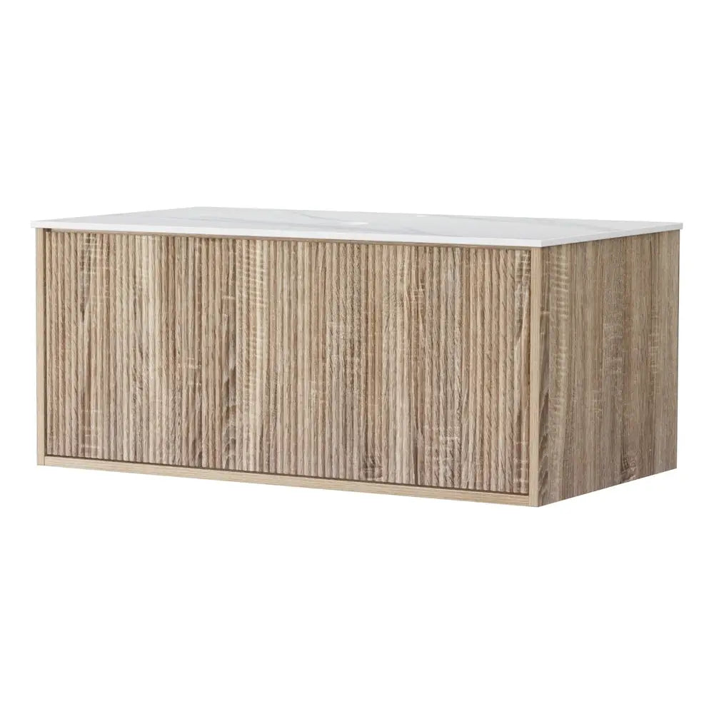 Cefito Vanity Unit 915mm with Basin Oak - Furniture > Bathroom > Vanity Units