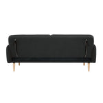 Celia 3 Seater Sofa Queen Bed Fabric Uplholstered Lounge Couch - Charcoal - Furniture > Sofas