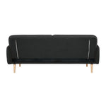 Celia 3 Seater Sofa Queen Bed Fabric Uplholstered Lounge Couch - Charcoal - Furniture > Sofas