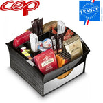 CEP Deluxe Tea Coffee Storage Home Office Organiser Distributor Tray - Black - Home & Garden > Kitchenware