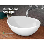 Ceramic Bathroom Basin Vanity Sink Oval Above Counter Top Mount Bowl - Furniture > Bathroom > Sinks