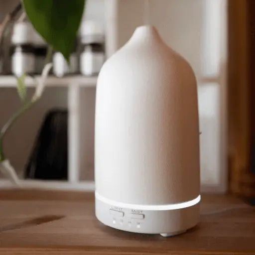 Ceramic Essential Oil Diffuser - Stone Matte Finish - Home & Garden > Decor