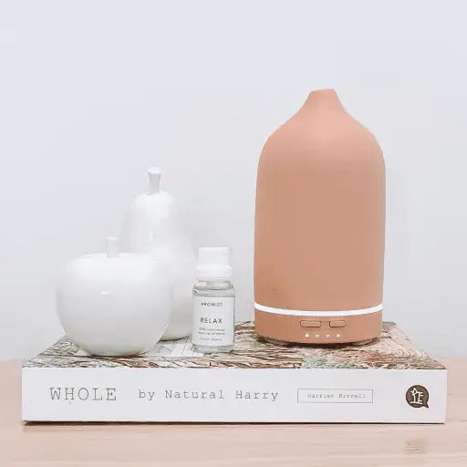 Ceramic Essential Oil Diffuser - Stone Matte Finish - Home & Garden > Decor