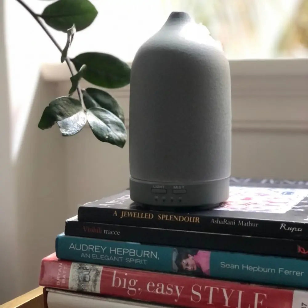Ceramic Essential Oil Diffuser - Stone Matte Finish - Home & Garden > Decor
