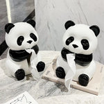 Ceramic Panda Tissue Box Holder - Creative Cartoon Napkin Dispenser for Home Decor - Home & Garden > Bathroom