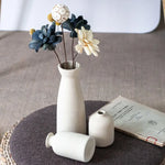 Ceramic Set of 3 Modern White Vases for Home Dcor - Occasions > Wedding Accessories