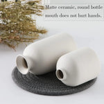 Ceramic Set of 3 Modern White Vases for Home Dcor - Occasions > Wedding Accessories