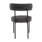 Charcoal Chic Boucle Elsa Dining Chairs - Furniture > Dining > Kitchen & Dining Chairs