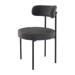Charcoal Chic Boucle Elsa Dining Chairs - Furniture > Dining > Kitchen & Dining Chairs