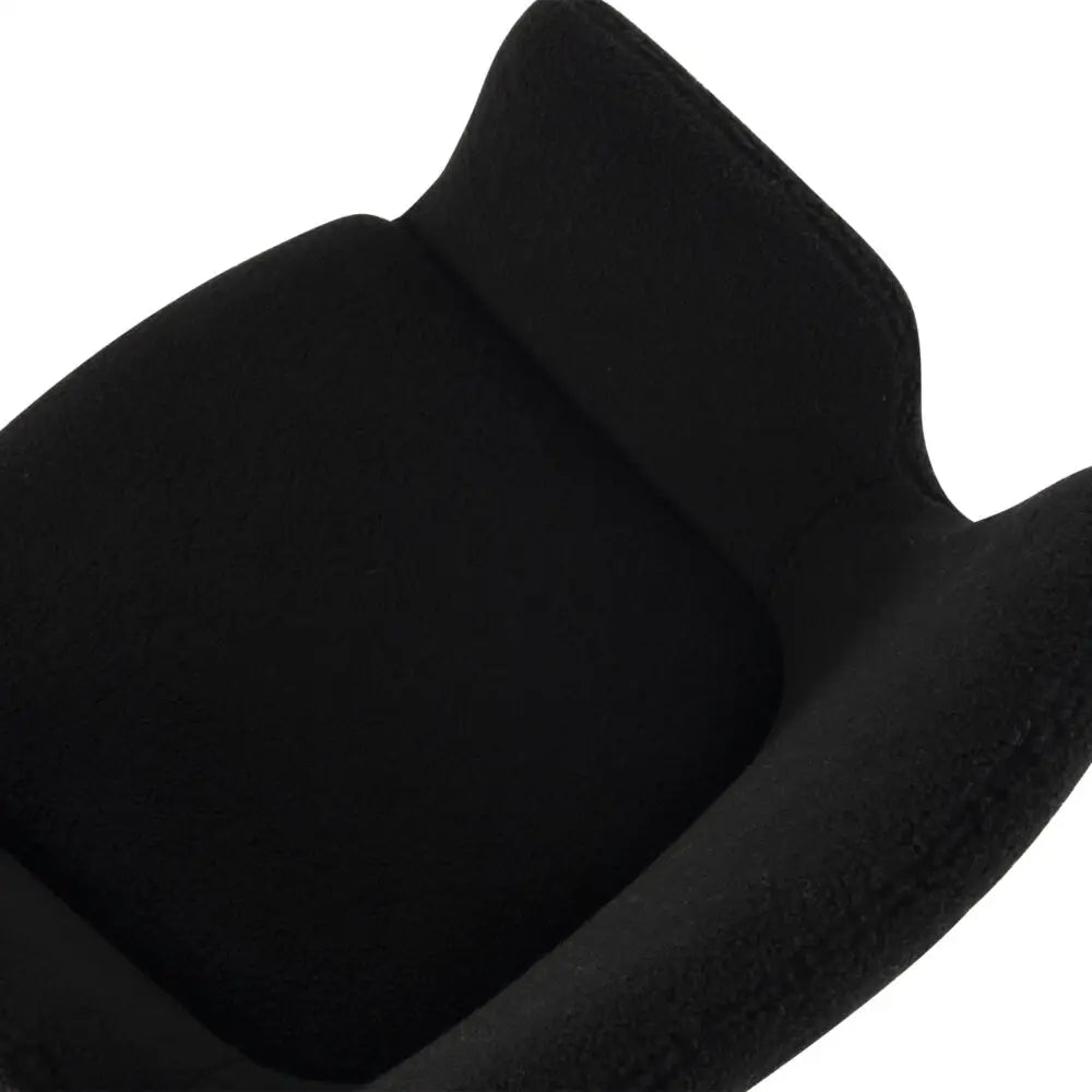 Charcoal Embrace Boucle - teddy Sherpa Fabric Armchair Set - Furniture > Dining > Kitchen & Dining Chairs