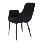 Charcoal Embrace Boucle - teddy Sherpa Fabric Armchair Set - Furniture > Dining > Kitchen & Dining Chairs