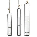 Charming Iron Art Glass Wall Hanging for Home Gardening - Size l - Home & Garden > Decor > Vases & Table Decor