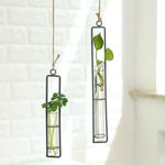 Charming Iron Art Glass Wall Hanging for Home Gardening - Size l - Home & Garden > Decor > Vases & Table Decor