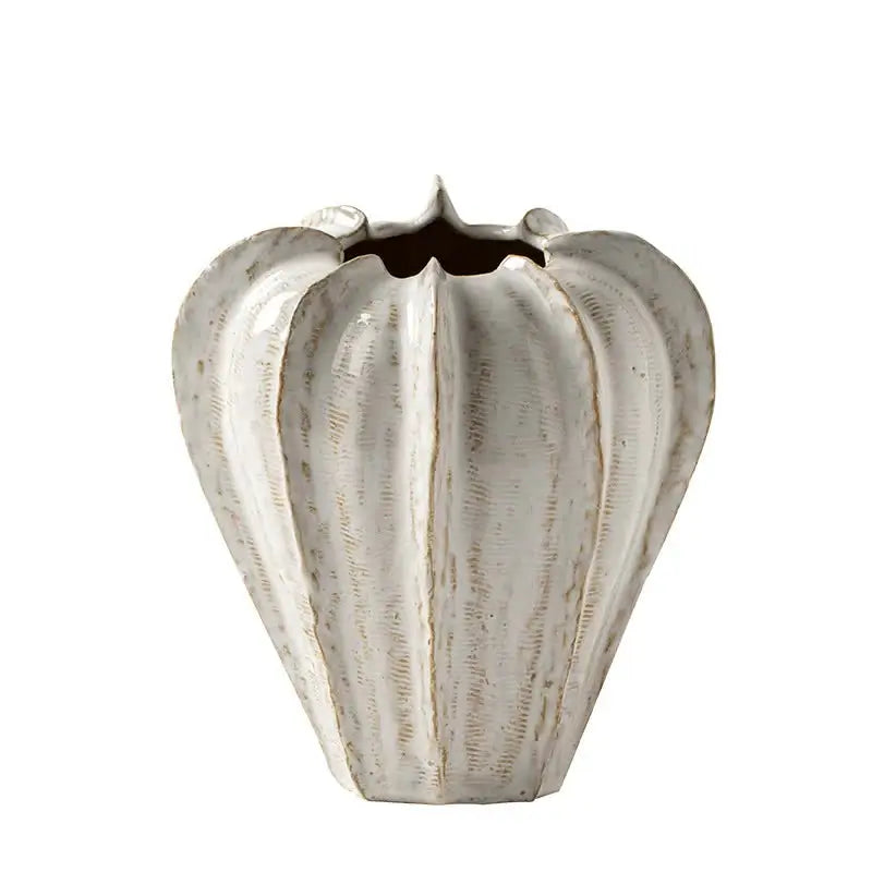Charming White Ceramic Vase – Stylish Home Decor Accent for Flowers and Decorative Arrangements - Home & Garden > Decor