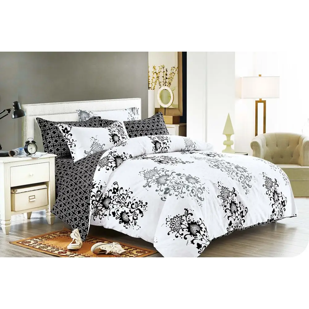 Chateaux Super King Size Duvet Quilt Cover Set - Home & Garden > Bedding > Duvet Covers