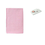 Checked Pink Bassinet Fitted Sheet with a Flat Sheet Sewed Attached - Home & Garden > Bedding > Bed Sheets