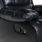 Chelsea 2R Seater Finest Leatherette Recliner Feature Console LED Light Ultra Cushioned - Furniture > Bar Stools &